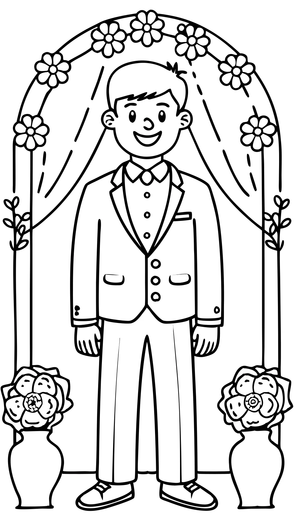 groom coloring pages